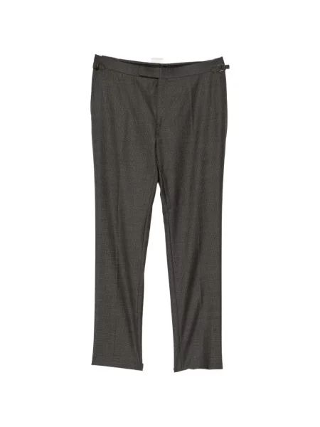 Pantaloni Tom Ford în carouri gri