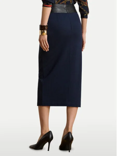 Lauren Ralph Lauren Sukňa námornícka modrá čierna