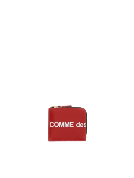 Portfel Comme Des Garcons skórzany czerwony