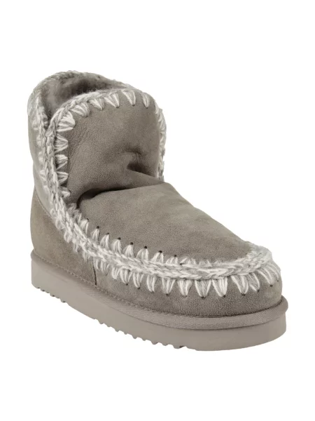 Buty do kostki Mou wełniane szare