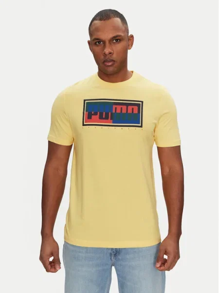 Puma Tricou Graphics Box galben