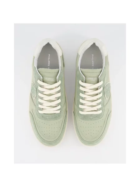 Sneakersy Philippe Model skórzane zielone