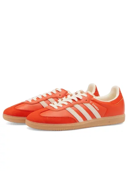 Adidas Originals sneakersy zamszowe Samba OG pomarańczowy białe