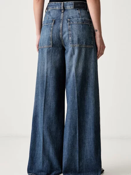 Tommy Hilfiger jeansy wide leg niebieskie