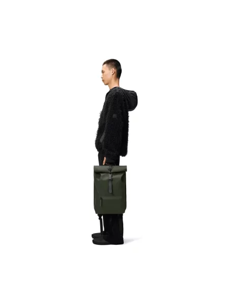 Plecak miejski Rains Rucksack Rolltop W3 17 l green zielony