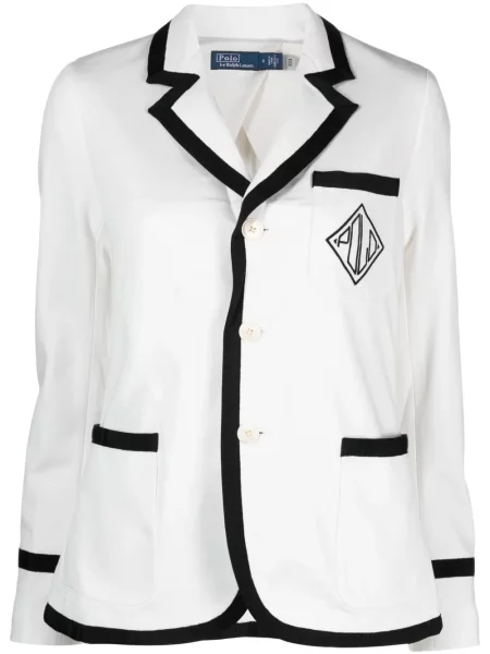 Lanena bluza Polo Ralph Lauren bez pete plava