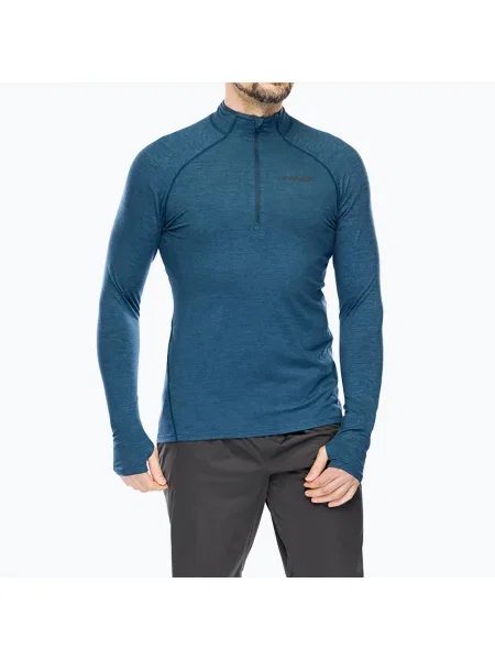Férfi Train Elite Mid Half Zip futó melegítőfelső navy. Méret: M kék