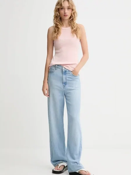 Bombažen top Levi's roza