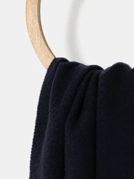 Μάλλινο κασκόλ Maison Kitsuné Bold Fox Head ναυτικό μπλε