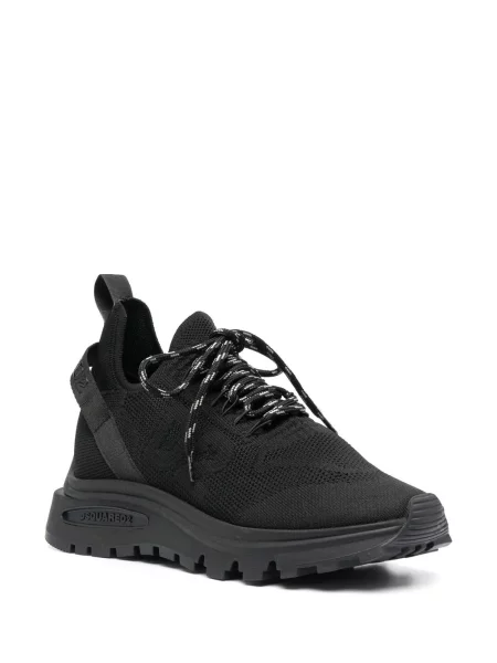 Sneakersy Dsquared2 żakardowe czarne