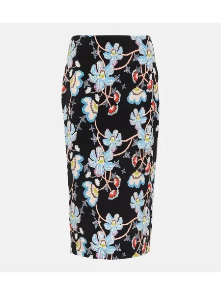 Fustă tip creion Diane Von Furstenberg cu model floral