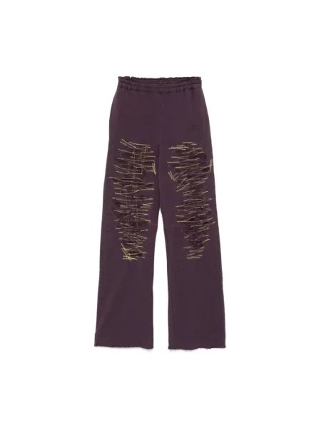 Spodnie Mm6 Maison Margiela fioletowe