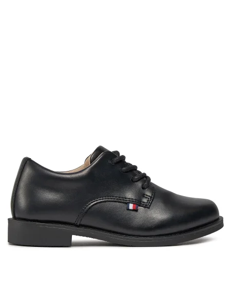 Обувки Tommy Hilfiger Low Cut Lace Up Shoe черен