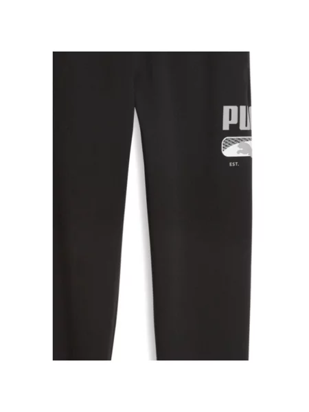 Pantaloni sport Puma cu autograf negru
