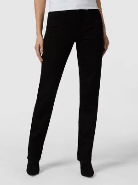 Jeansy o kroju feminine fit z 5 model ‘MELANIE’ Mac czarne