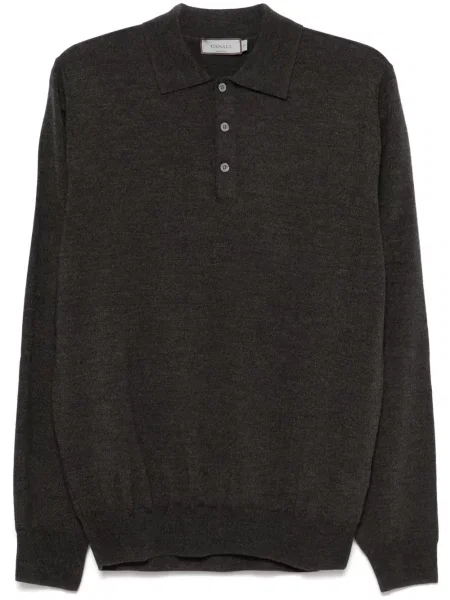 Polo Canali de lână maro