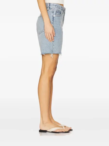 Pantaloni scurți din denim Frame albastru