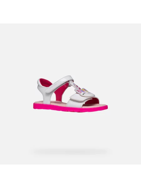 Geox Sandale J Sandal Joyfoot Gir M alb