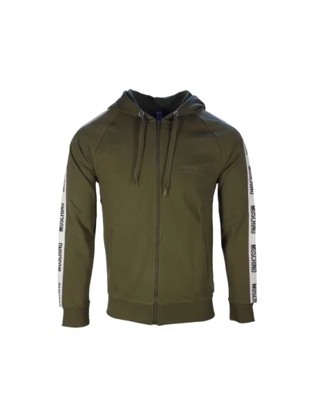 Bluza Moschino z logo zielona