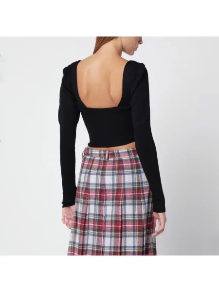 Top Vivienne Westwood wełniany czarny