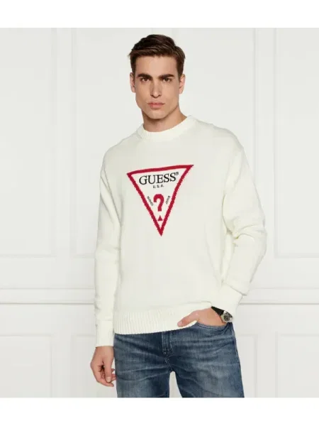Geacă de blugi Guess Jeans alb