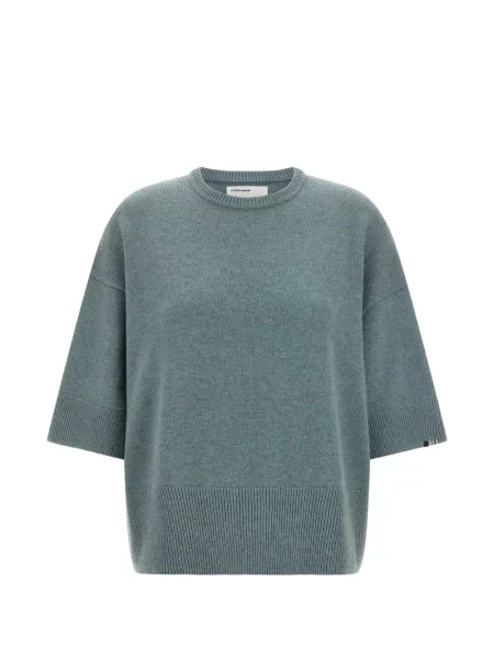 Pulover Extreme Cashmere din cașmir cu decolteu rotund albastru