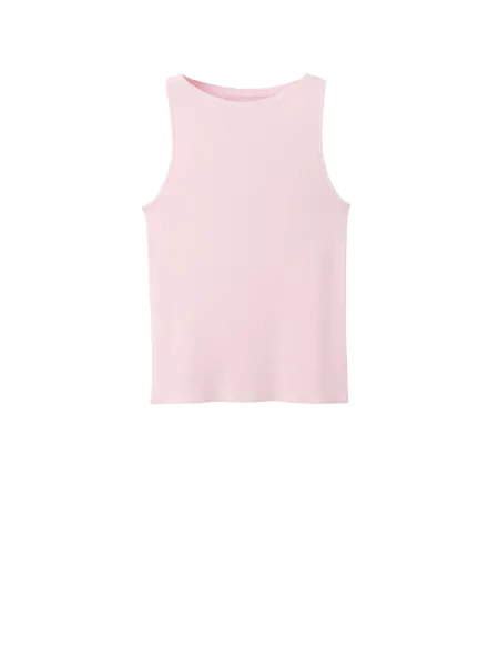 MANGO Top brodat SUENYO deschis roz