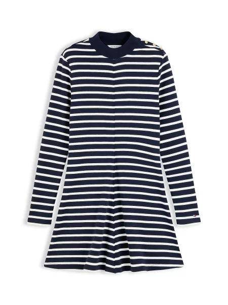TOMMY HILFIGER Rochie CODY bleumarin alb