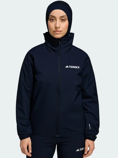 ADIDAS TERREX Outdoor jakna Essentials noćno plava bijela