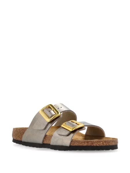Papuci Birkenstock argintiu