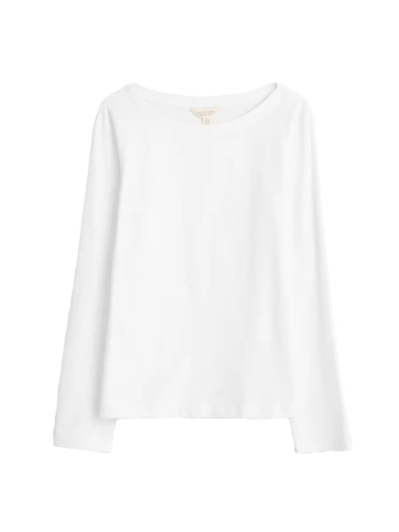 Seasalt Cornwall Tricou Easel' alb