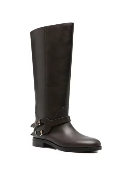 Botine Pinko din piele maro
