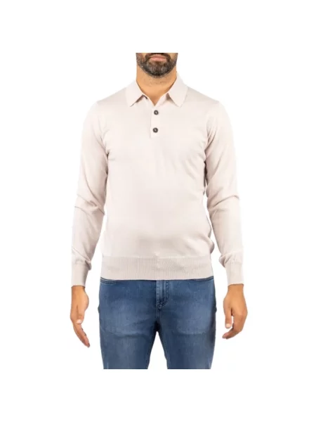 Koszulka polo Alpha Industries wełniana beżowa