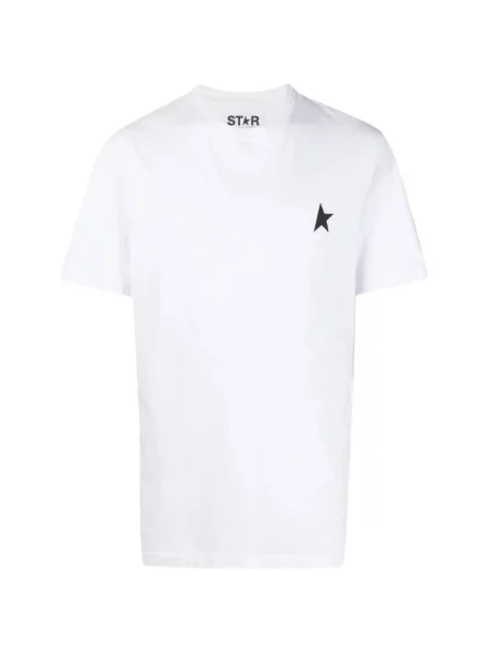 Koszulka Golden Goose z logo biała