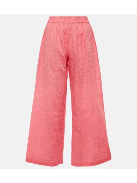 Pantaloni Jade Swim cu talie înaltă roz