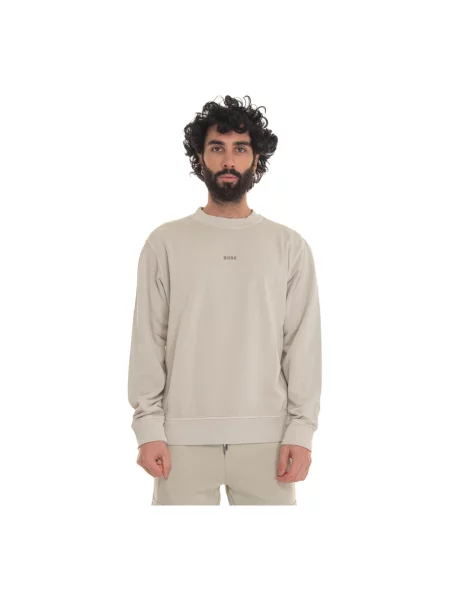 Bluza Boss z logo beżowa
