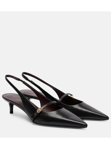 Pantofi cu toc Tory Burch din piele negru