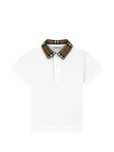 Koszulka polo dziecięca Burberry biała