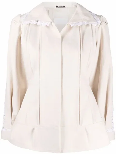 Geacă Maison Margiela plisată din dantelă