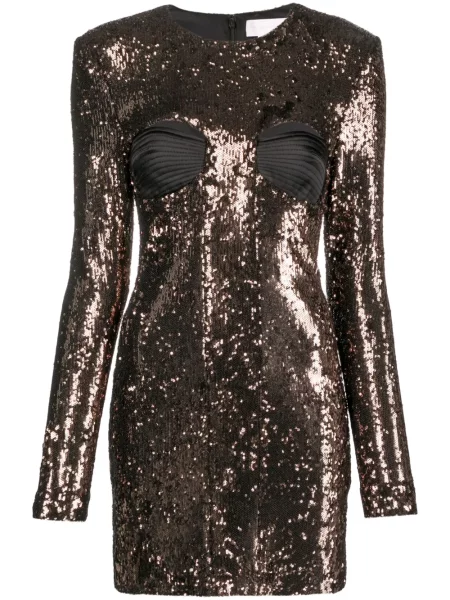 Rochie maxi Genny cu paiete lungă de costum negru