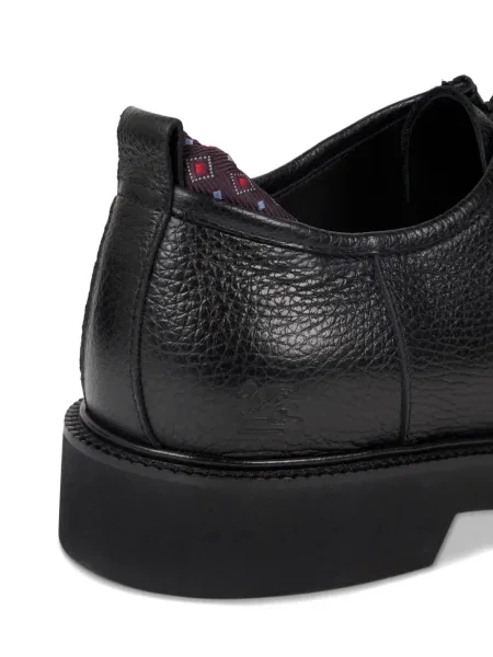 Pantofi derby Etro cu șireturi din piele negru