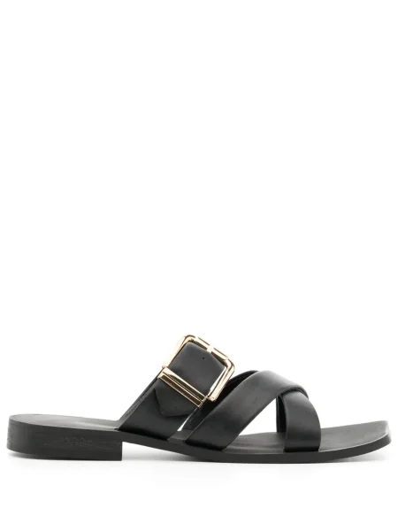 Sandale Senso din piele cu cataramă negru