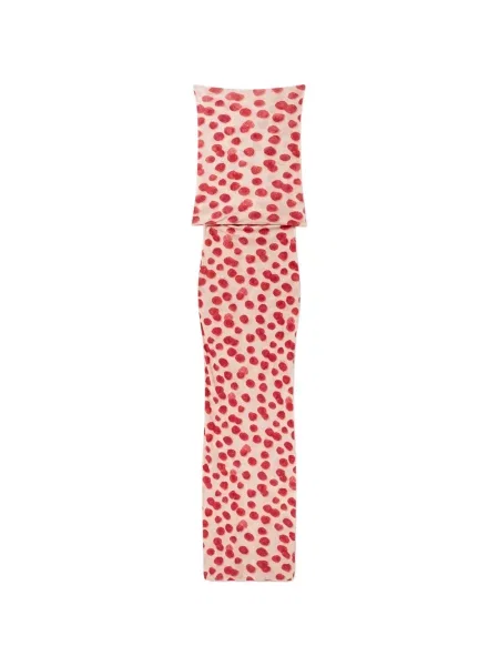 Rochie maxi Stella Mccartney cu imagine roz