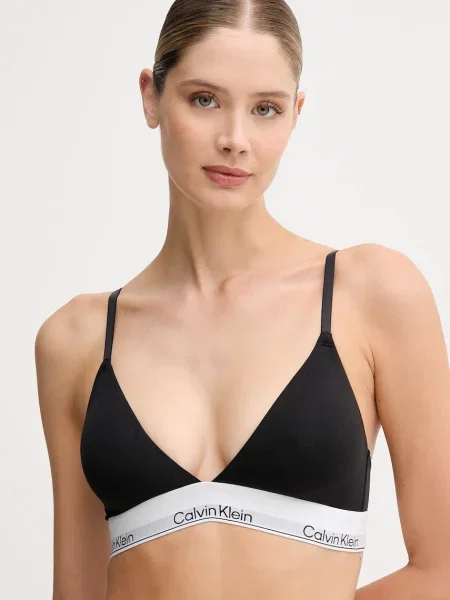 Сутиен Calvin Klein Underwear с изчистен дизайн черно