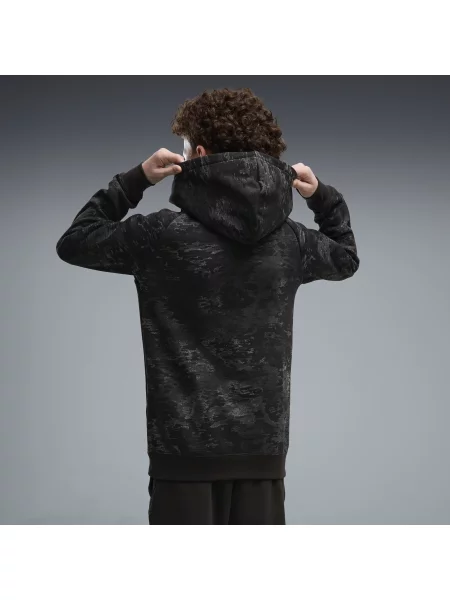 Młodzieżowa bluza z kapturem PUMA Sport Camo Odzież czarny