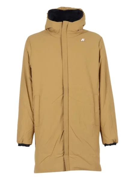 Palton K-way cu glugă galben