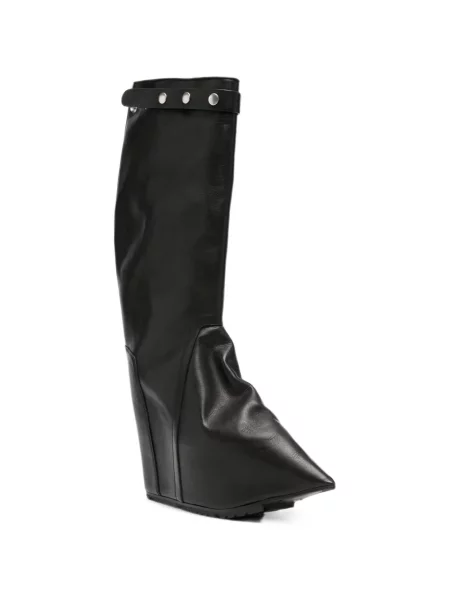 Botine Rick Owens din piele negru