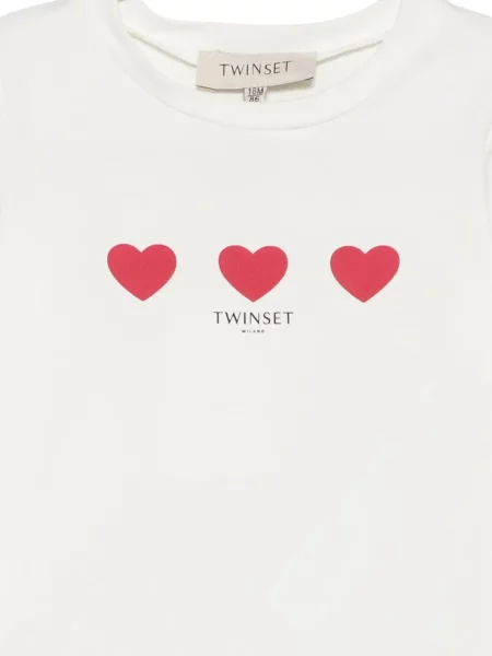 Koszulka dziecięca Twinset biała
