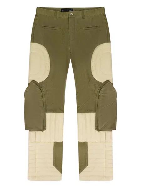 Kožené kalhoty Who Decides War zelené