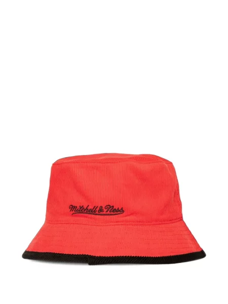 Pălărie Mitchell & Ness de catifea cord roșu